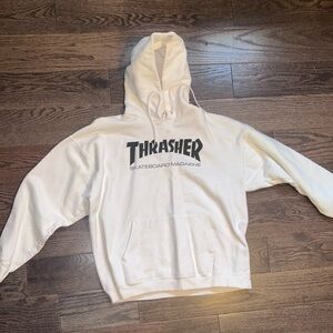 Thrasher White Hoodie for Men